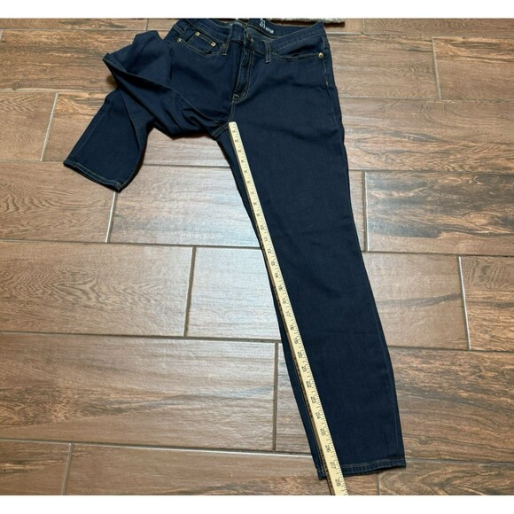 J Crew Women's Jeans Size 31 Toothpick Skinny Ankle Mid Rise Dark Wash Stretch - Picture 5 of 8